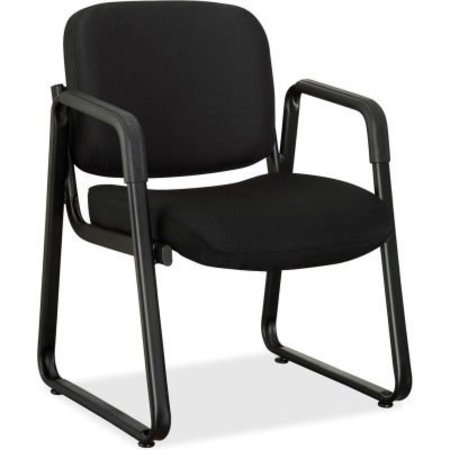 LORELL Lorell® Black Fabric Guest Chair - Black 84576